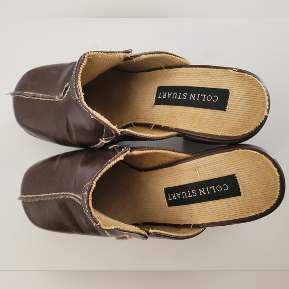 Colin Stuart Leather Clogs - Picture 3 of 5